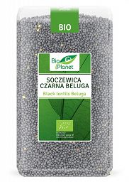 SOCZEWICA CZARNA BELUGA BIO 1 kg - BIO PLANET