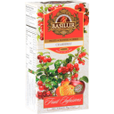 Herbata rozgrzewająca owocowa z hibiskusem Cranberry w sasetkach 25 x2 g Basilur