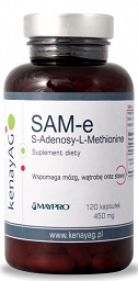 SAM-e S-Adenosyl-L-Methionine 120 kaps suplement diety