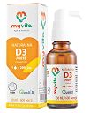 KROPLE Naturalna witamina D3 forte 2000iu w jednej kropli (4000 w dwóch kroplach) - MyVita - 30 ml 