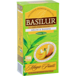 Herbata zielona MELON & BANANA saszetki 25x1,5g - Basilur 